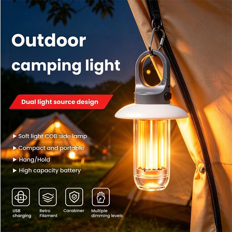 Power Bank - Linterna LED recargable con 5 modos,