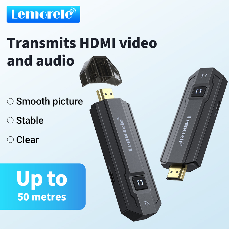 Hdmi Adapter - Transmisor y Receptor HDMI Inalámbrico Lemorele,