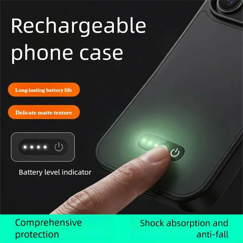 Power Bank - Funda con batería para iPhone 16