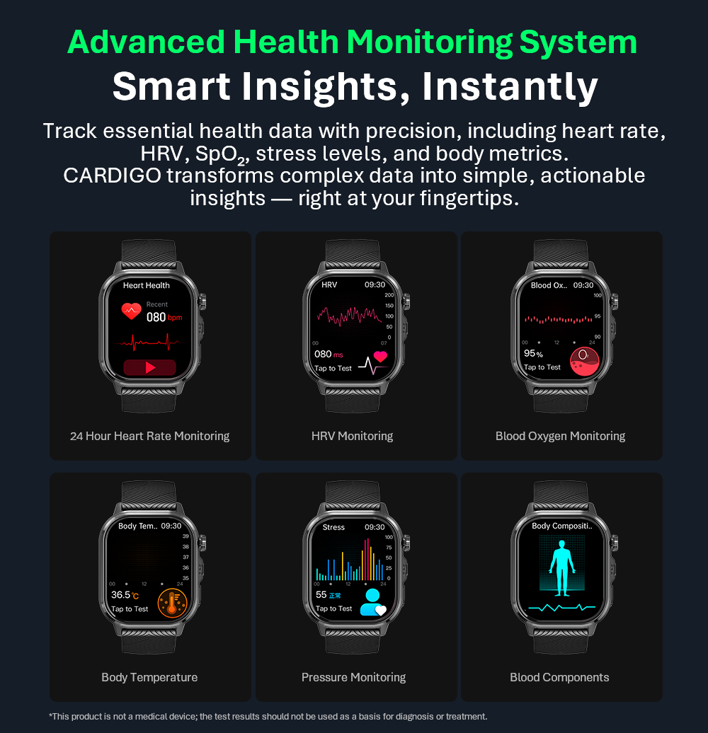 Reloj Inteligente VALDUS CARDI - Smart Watch reseña y precio